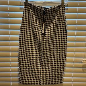 Guess, Houndstooth Skirt, New, size small